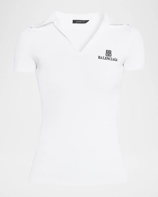 Short-Sleeve Fitted Polo Shirt
